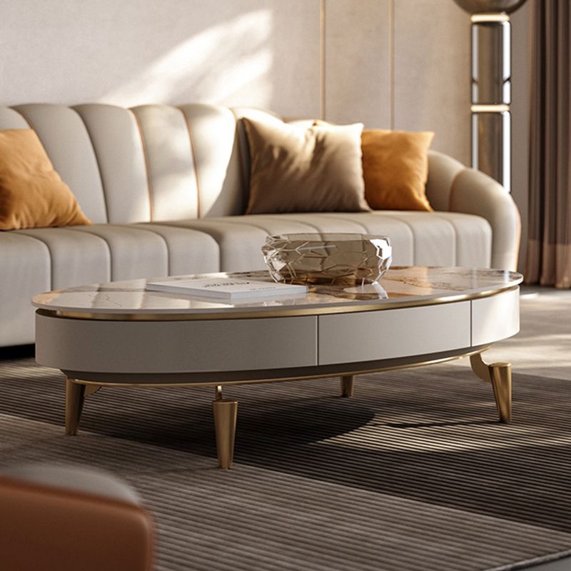 4 Legs Cocktail Table Modern Rectangle Single Coffee Table with 4 Drawers Clearhalo 'Coffee & Accent Tables' 'Coffee Tables' 'coffee_tables' 'furn' 'furn_coffee_tables' 'Furniture' 'Living Room Furniture' 1200x1200_18d9c9be-e6df-47c2-8982-545e2efe89e1