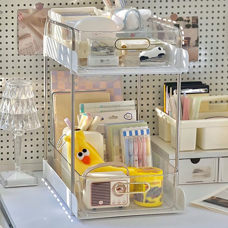 Modern Open Back Standard Bookshelf Plastic boekenkast voor studieruimte