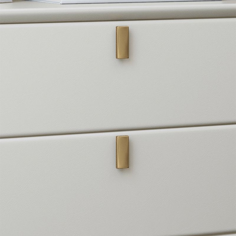 Zeitgenössischer Betten Nachttisch Leder am Nachtschrank mit Schubladen