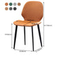 Restaurant Leather Beetle Shape Side Chair Wingback Matte Finish Dining Chair Clearhalo ' kitchen&dining_furn' 'Dining Chairs' 'Dining Tables & Seating' 'dining_chair' 'furn' 'furn_dining_chair' 'Furniture' 'furniture_dining_chair' 'Kitchen & Dining Furniture' 'kitchen' 1200x1200_18dcc392-f142-4bd0-940a-af7168b4abbf