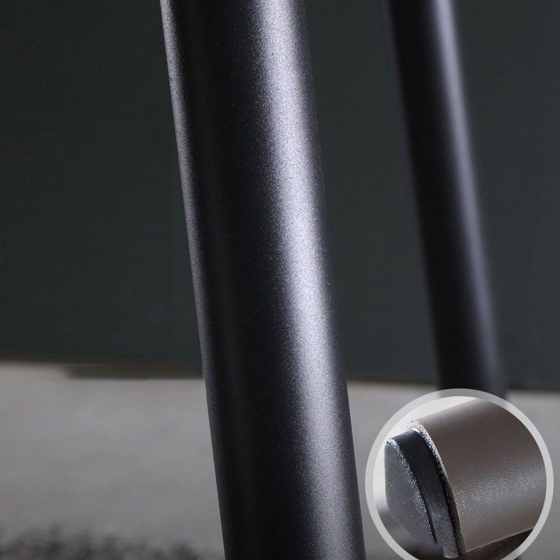 Minimalistische stijl stevige rugarmloze eetkamerstoel lederen eetkamerstoelen