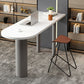 Table de bar industrielle en métal et bois Table de hauteur de bar d'intérieur