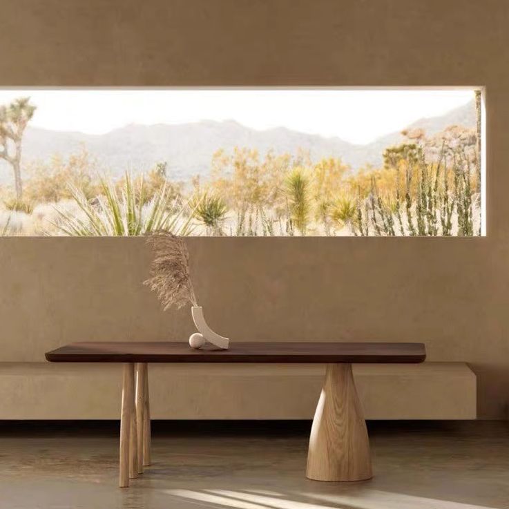 Rectangle Wood Dining Table for Restaurant Industrial Table with 3 Legs Clearhalo ' dining_table' 'Dining Tables & Seating' 'Dining Tables' 'furn' 'furn_dining_table' 'Furniture' 'furniture_dining_table' 'Kitchen & Dining Furniture' 'kitchen&dining_furn' 'kitchen' 'kitchen_dining_table' 1200x1200_18dd5ae5-ba69-4a91-b491-afcbe871c39a