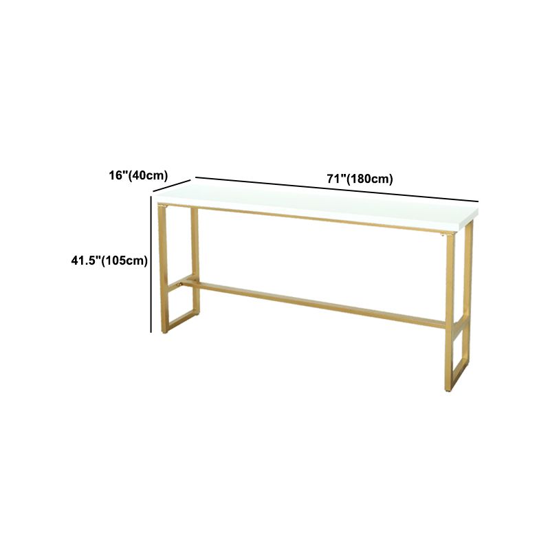 Juego de mesa de Pub rectangular moderna de 1/4 piezas, mesa de mostrador de madera con taburetes altos