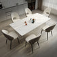 Modern Dining Set 1/4/5/7 Pcs Acrylic Pedestal Dining Table with Chairs Clearhalo 'Dining Room Sets' 'Dining Tables & Seating' 'dining_room_set' 'furn' 'furn_dining_room_set' 'Furniture' 'Kitchen & Dining Furniture' 1200x1200_18df36de-87c9-4b8e-8cf4-0a180ba31106