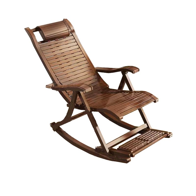 Solid Wood Rocking Chair Bamboo with Padded Seat Rocker Chair Ergonomic Clearhalo 'Chairs & Seating' 'furn' 'furn_rocking_chairs' 'Furniture' 'Living Room Furniture' 'Rocking Chairs' 'rocking_chairs' 1200x1200_18e055cb-d60e-4874-b53c-058a24483123