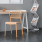 Nordic Style Plastic Dining Room Chair Slat Back Dining Side Chair for Home Use Clearhalo ' kitchen&dining_furn' 'Dining Chairs' 'Dining Tables & Seating' 'dining_chair' 'furn' 'furn_dining_chair' 'Furniture' 'furniture_dining_chair' 'Kitchen & Dining Furniture' 'kitchen' 1200x1200_18e071c0-d633-4554-80e8-55d18e150084