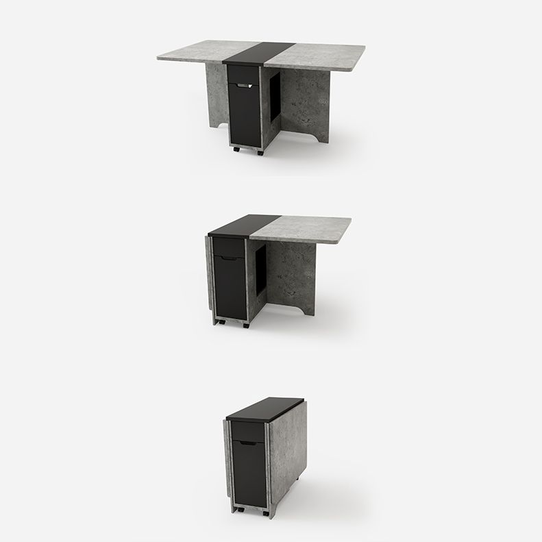 Foldable Artificial Rectangle Wooden Table Extendable Table with Storage(only table) Clearhalo ' dining_table' 'Dining Tables & Seating' 'Dining Tables' 'furn' 'furn_dining_table' 'Furniture' 'furniture_dining_table' 'Kitchen & Dining Furniture' 'kitchen&dining_furn' 'kitchen' 'kitchen_dining_table' 1200x1200_18e123e0-c7f4-43ac-8439-cc11f7ad8612