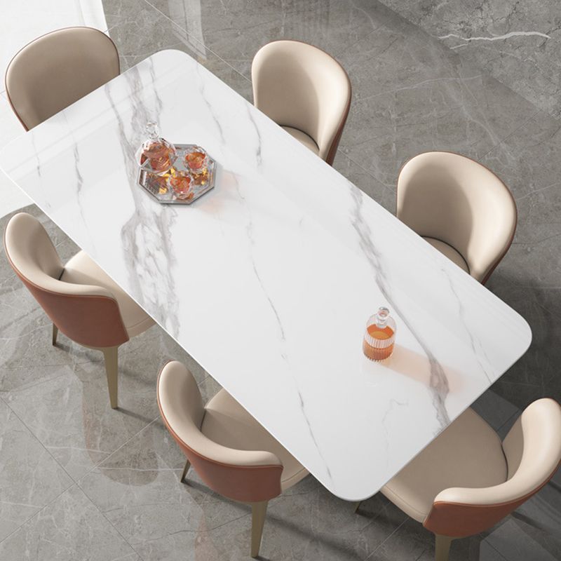 Stone Top Dining Table White Traditional Luxury Table with Pedestal Base Clearhalo 'Dining Tables & Seating' 'Dining Tables' 'dining_table' 'furn' 'furn_dining_table' 'Furniture' 'furniture_dining_table' 'Kitchen & Dining Furniture' 'kitchen' 'kitchen_dining_table' 1200x1200_18e12dee-37bb-4384-a567-73c39fab57f1