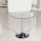 Modern Style Glass Kitchen Dining Room Table Round Table with Tulip Base Clearhalo ' dining_table' 'Dining Tables & Seating' 'Dining Tables' 'furn' 'furn_dining_table' 'Furniture' 'furniture_dining_table' 'Kitchen & Dining Furniture' 'kitchen&dining_furn' 'kitchen' 'kitchen_dining_table' 1200x1200_18e14bb1-0d08-4f36-8001-6e15fd8d0f48