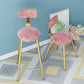 Nordic Style Backrest Counter Stool Iron Cafe Bar Stool with Velvet Cushion and Pedal Clearhalo 'Bar Furniture' 'Bar Stools' 'bar_stools' 'furn' 'furn_bar_stools' 'Furniture' 'furniture_bar_stools' 'Kitchen & Dining Furniture' 1200x1200_18e1647d-b9be-4f8e-838a-3df75f07cfa0