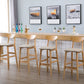 Contemporary Dessert Shop Stool Matte Finish Upholstered Bar Stools Clearhalo 'Bar Furniture' 'Bar Stools' 'bar_stools' 'furn' 'furn_bar_stools' 'Furniture' 'Kitchen & Dining Furniture' 1200x1200_18e279ec-f795-44a2-81ab-625079647be9