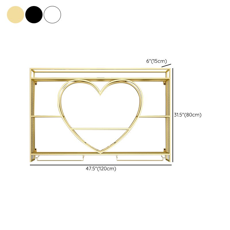 Metalen wijnhouder rek muur gemonteerd wijnplank met opbergplanken