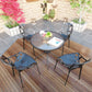 Contemporary Round Dining Table Clear Tempered Glass Table with Pedestal Base Clearhalo ' dining_table' 'Dining Tables & Seating' 'Dining Tables' 'furn' 'furn_dining_table' 'Furniture' 'furniture_dining_table' 'Kitchen & Dining Furniture' 'kitchen&dining_furn' 'kitchen' 'kitchen_dining_table' 1200x1200_18e4cc52-5e70-429d-b6ab-eede84b115a0