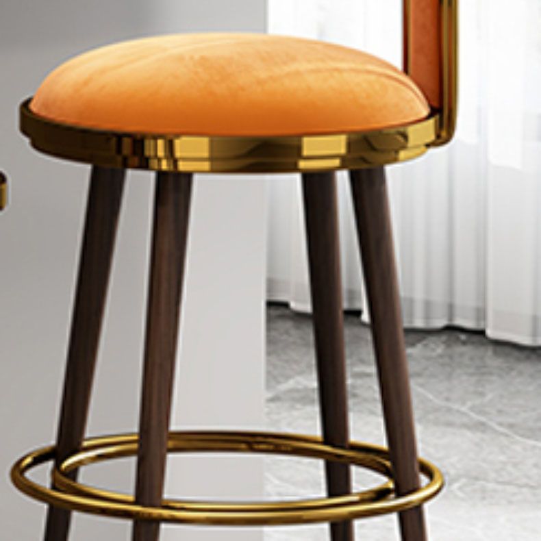 Contatore di sgabelli da barre da bar in metallo contemporaneo per il ristorante