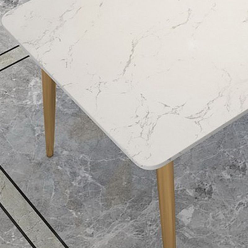 Mesa de comedor de piedra rectangular moderna 1/2/5 piezas de comedor juego para comedor