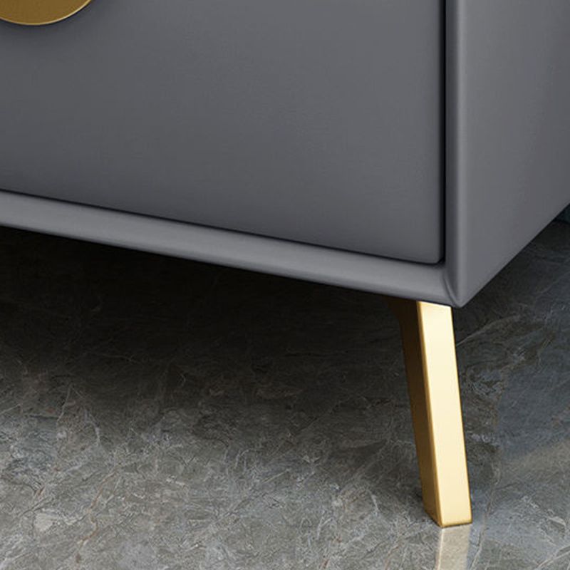 Table de nuit de chevet de lit contemporain avec 2 tiroirs