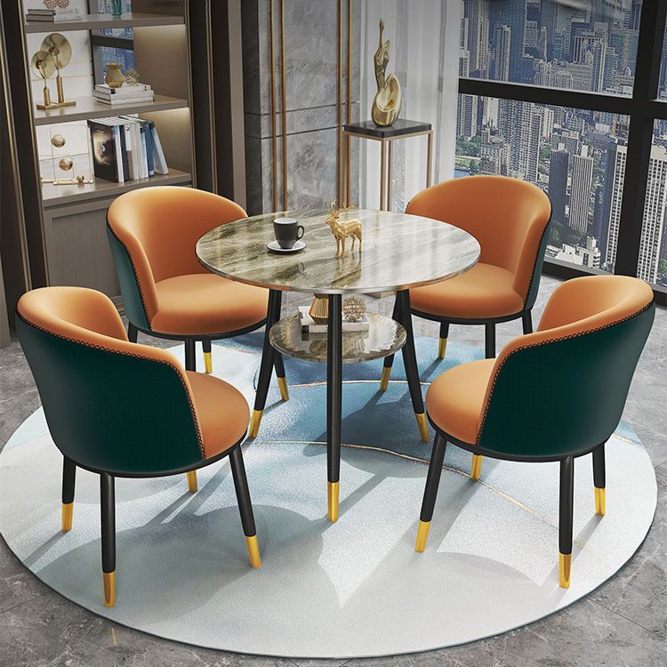 Round Dining Site Table Traditional Luxury 4-foot Stone Home Furniture Clearhalo ' dining_table' 'Dining Tables & Seating' 'Dining Tables' 'furn' 'furn_dining_table' 'Furniture' 'furniture_dining_table' 'Kitchen & Dining Furniture' 'kitchen&dining_furn' 'kitchen' 'kitchen_dining_table' 1200x1200_18ec7b20-f3a0-436c-9333-142c21ac9b5d