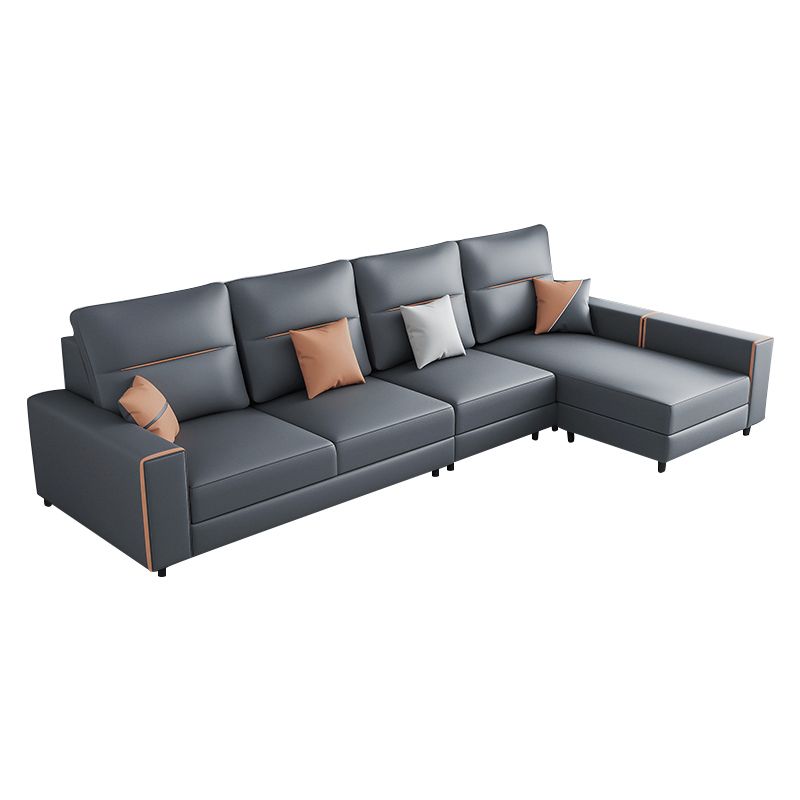 37,40 "moderni alti moderni moderni sezione resistente alle macchie grigio scuro