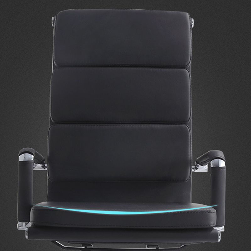 Modern Office Chair Fixed Arms Leather No Distressing Desk Chair with Wheels Clearhalo 'furn' 'furn_office_chair' 'Furniture' 'Office Chairs' 'Office Furniture' 'office_chair' 1200x1200_18ee48ed-23a5-495d-ab54-380c24a65945