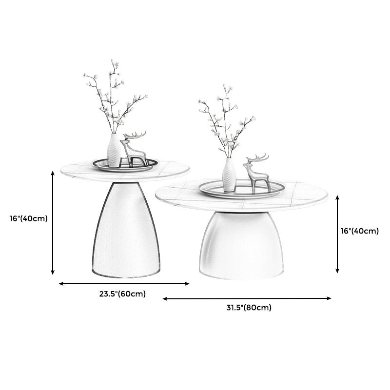 Slate 1 Single Modern Coffee Table Iron Pedestal Cocktail Table Clearhalo 'Coffee & Accent Tables' 'Coffee Tables' 'coffee_tables' 'furn' 'furn_coffee_tables' 'Furniture' 'furniture_coffee_tables' 'Living Room Furniture' 1200x1200_18ee6521-7e75-4071-a3d0-842e6366cd4d