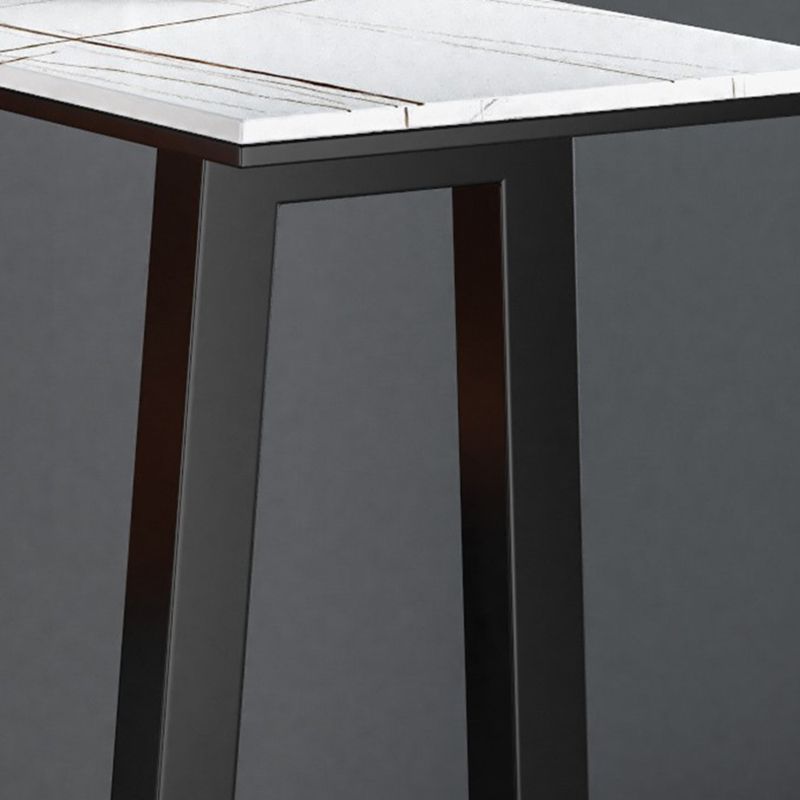 Modern Rectangle Metal Pub Table Double Pedestal Bar Height Cocktail Table Clearhalo 'Bar Furniture' 'Bar Tables' 'bar_tables' 'furn' 'furn_bar_tables' 'Furniture' 'furniture_bar_tables' 'Kitchen & Dining Furniture' 'kitchen&dining_furn' 'kitchen' 1200x1200_18f2dcce-82e2-4832-8c2e-26535da5c39f