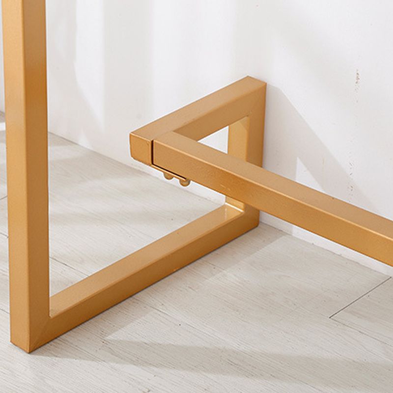 グラムバーの高さテーブルフェイク大理石のトップビストロバーテーブルとゴールドベース