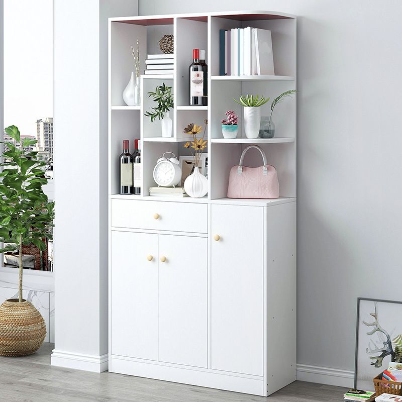 Modern Standard Shelf 11.81-inch Wide Floor Open Bookcase for Living Room