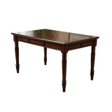 Silla de comedor y mesa de 7 piezas juego de comedor de madera maciza