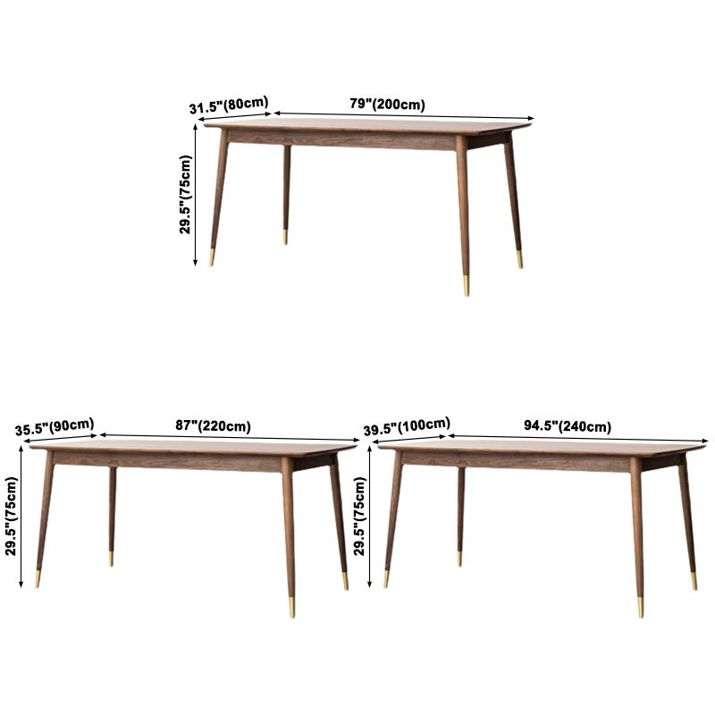 Rectangle Shape Wood Color Dining Table Solid Wood Table Luxury with 4 Legs Clearhalo ' dining_table' 'Dining Tables & Seating' 'Dining Tables' 'furn' 'furn_dining_table' 'Furniture' 'furniture_dining_table' 'Kitchen & Dining Furniture' 'kitchen&dining_furn' 'kitchen' 'kitchen_dining_table' 1200x1200_18f67141-c6f4-4d6b-a6b7-4658eeced54c