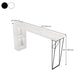 Dining Table Modern White Sintered Stone Top Bar Table with Storage Shelves Clearhalo 'Bar Furniture' 'Bar Tables' 'bar_tables' 'furn' 'furn_bar_tables' 'Furniture' 'Kitchen & Dining Furniture' 1200x1200_18f682c2-a90f-4230-b45a-3e5f33c804c2