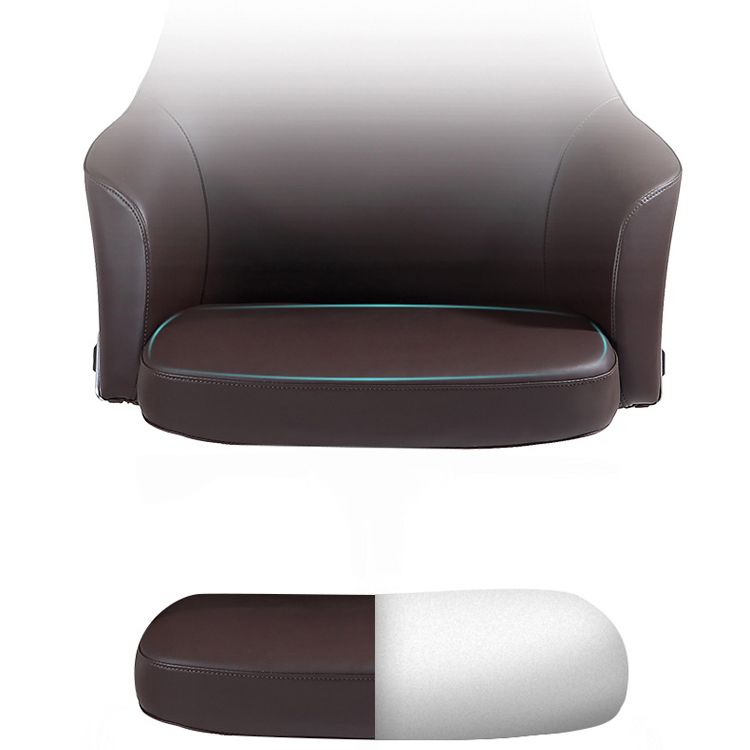 Contemporary Desk Chair Padded Arms Leather Advanced Office Chair Clearhalo 'furn' 'furn_office_chair' 'Furniture' 'Office Chairs' 'Office Furniture' 'office_chair' 1200x1200_18f71032-5eb7-4022-bea6-d3d52860322c