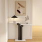 Rectangle Contemporary Console Table Stone Console Sofa Table for Hall