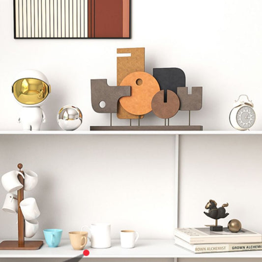 Modern Metal Console Table Black / White Storage Shelves Sofa Table for Living Room