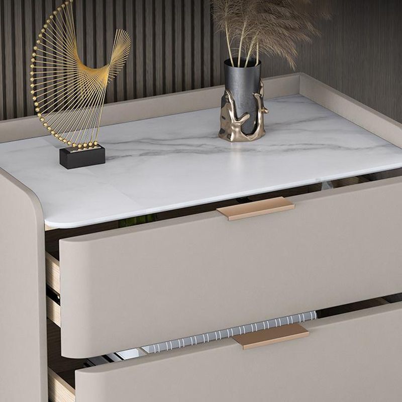 23.62 "H x 15.74" l引き出し付き現代の木材アクセントチェスト