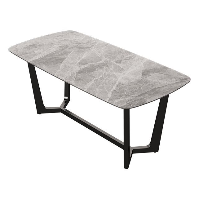 Modern Dining Set Stone 1/5/6/7 Pieces Dining Furniture for Indoor Clearhalo 'Dining Room Sets' 'Dining Tables & Seating' 'dining_room_set' 'furn' 'furn_dining_room_set' 'Furniture' 'Kitchen & Dining Furniture' 1200x1200_18fd8e68-c0dc-453b-9053-355b11984649
