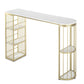 Faux Marble Bistro Bar Table Modern Gold Base Bar Table for Home Clearhalo 'Bar Furniture' 'Bar Tables' 'bar_tables' 'furn' 'furn_bar_tables' 'Furniture' 'Kitchen & Dining Furniture' 1200x1200_18fdd20d-278f-4fb9-9735-d6eccd1fcc95