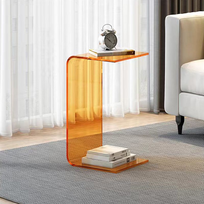 11.81" Wide Side Table Modernistic Acrylic Side End Snack Table