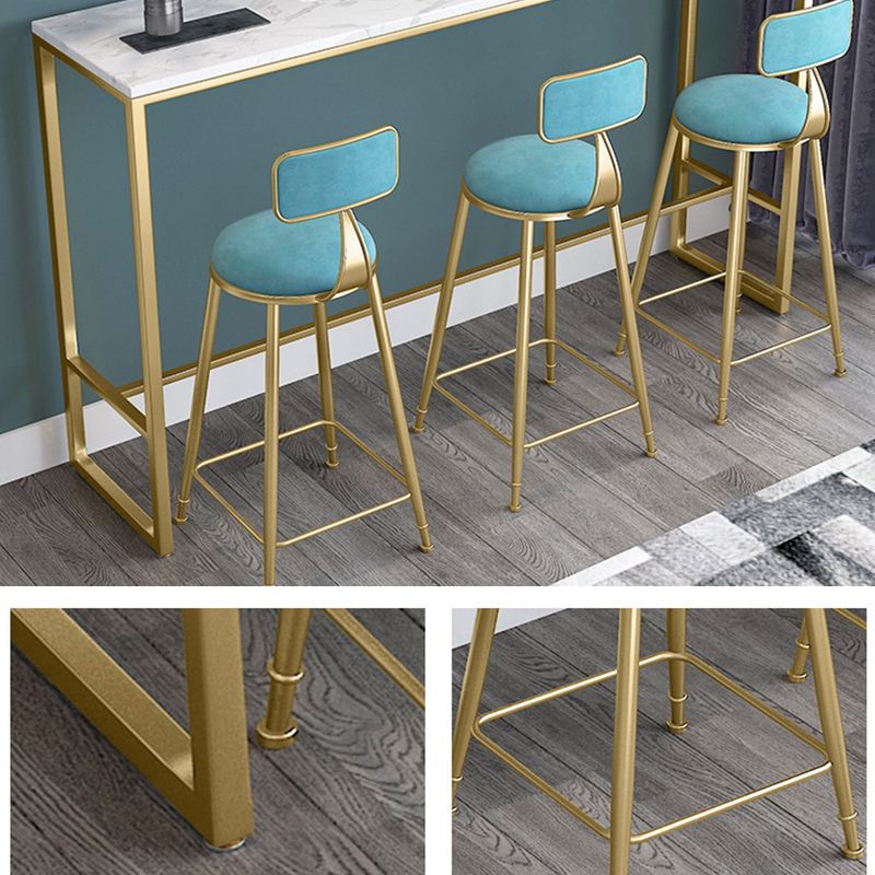 White Faux Marble Table Modern Style Bistro Bar Table for Patio Use Clearhalo 'Bar Furniture' 'Bar Tables' 'bar_tables' 'furn' 'furn_bar_tables' 'Furniture' 'Kitchen & Dining Furniture' 1200x1200_18ff4404-0530-4d6a-b0a7-d4a39e42c252