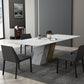 Contemporary 1/2/3/4/5/6/7 Pieces Dining Set Sintered Stone Dining Table Set Clearhalo 'Dining Room Sets' 'Dining Tables & Seating' 'dining_room_set' 'furn' 'furn_dining_room_set' 'Furniture' 'furniture_dining_room_set' 'Kitchen & Dining Furniture' 'kitchen&dining_furn' 'kitchen' 1200x1200_1900d82b-504c-4b9e-86fd-9ec12e229442
