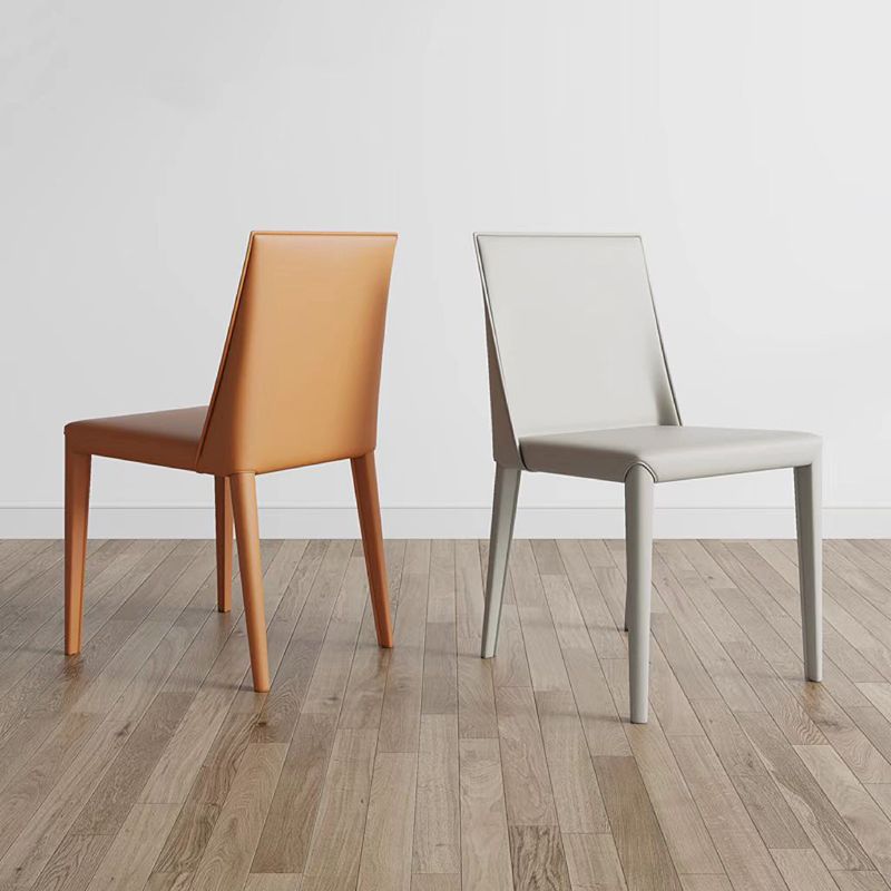 Sedie da pranzo con parte bassa contemporanea sedia laterale inoltre in pelle