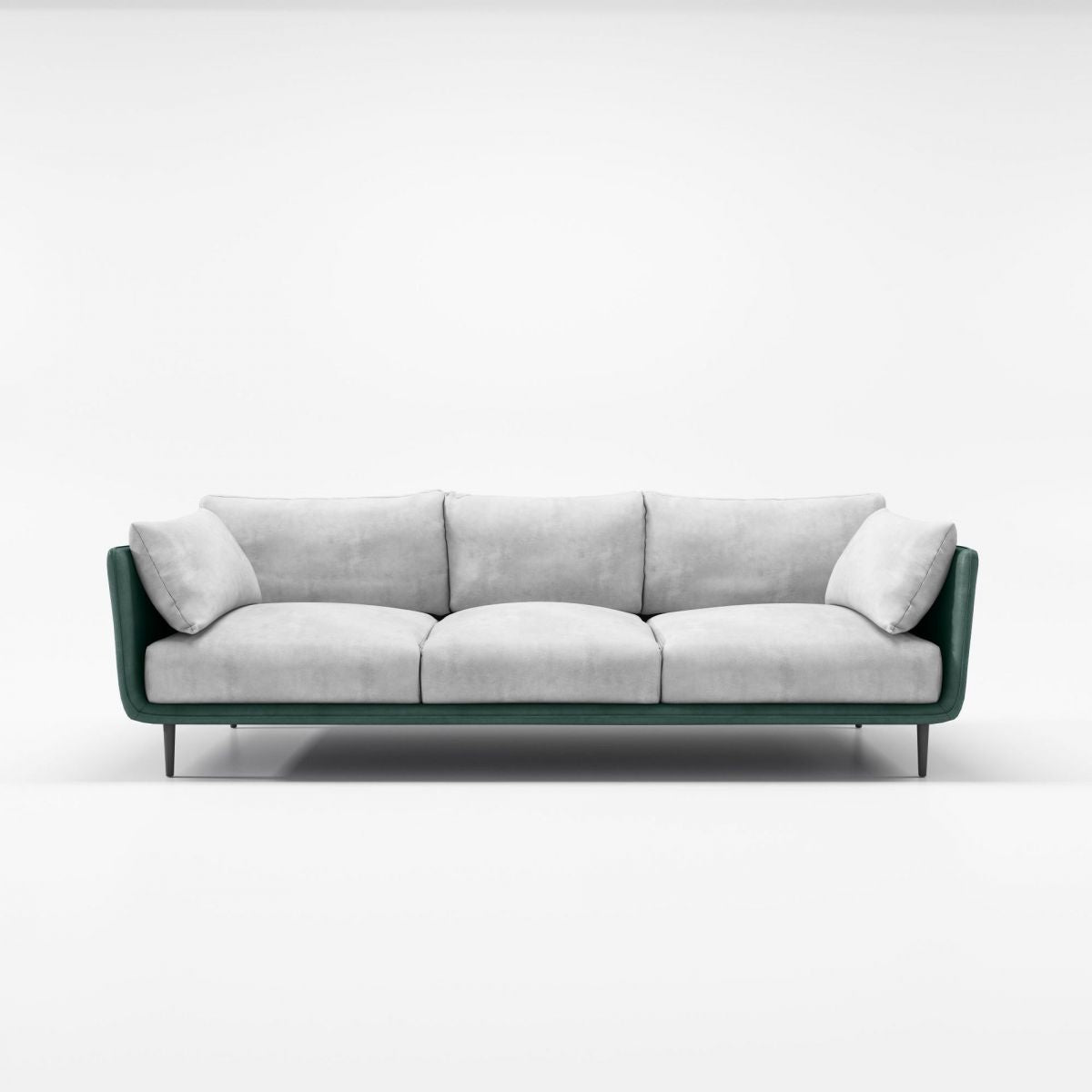 Stain Resistant Square Arm 3/4-Seat Sofa Extra Long Faux Leather Settee Clearhalo 'furn' 'furn_sofas' 'Furniture' 'furniture_sofas' 'kitchen' 'kitchen_sofas' 'Living Room Furniture' 'Sofa' 'sofas' 1200x1200_1901bea9-9e20-46b7-b6ae-7d7ff56c2969