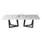 Rectangle Industrial Style Dining Table White Top Fixed Table with Solid Wood Clearhalo ' dining_table' 'Dining Tables & Seating' 'Dining Tables' 'furn' 'furn_dining_table' 'Furniture' 'furniture_dining_table' 'Kitchen & Dining Furniture' 'kitchen&dining_furn' 'kitchen' 'kitchen_dining_table' 1200x1200_1902b9e4-2f74-4c9e-9d48-4d46ad7815dd