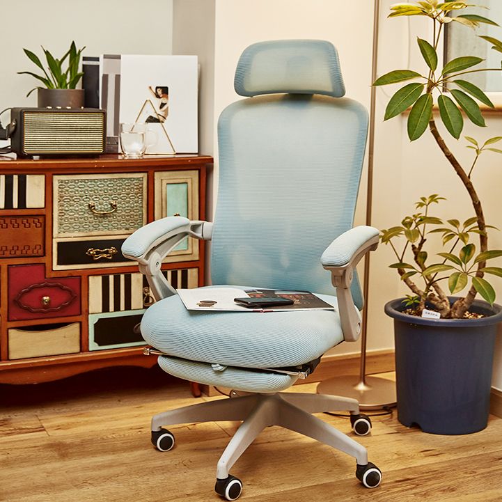 Chaise de bureau moderne Mécanisme d'inclinaison sans chaise de bureau ergonomique pénible avec roues