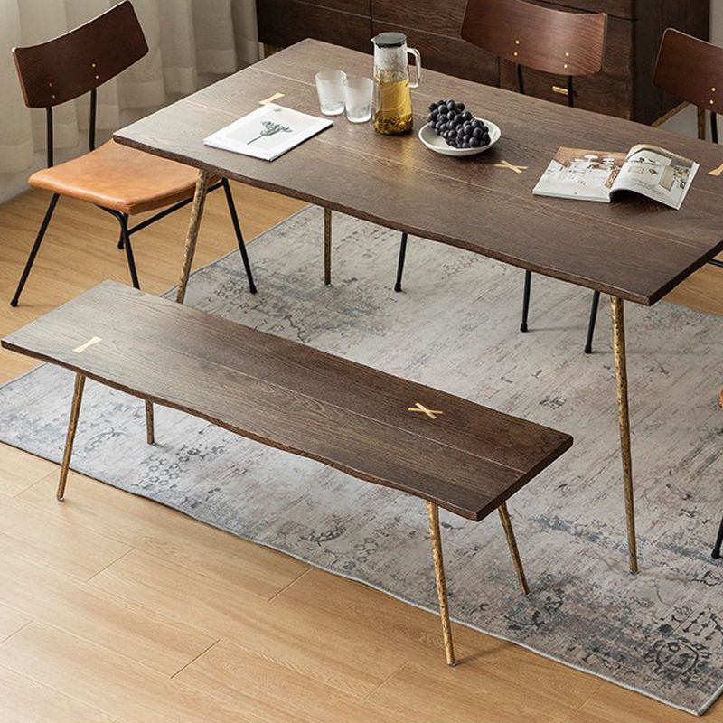 Traditional Luxury Rectangle Dining Site Table Solid Wood Furniture with 4-foot Clearhalo 'Dining Tables & Seating' 'Dining Tables' 'dining_table' 'Furniture' 'furniture_dining_table' 'Kitchen & Dining Furniture' 'kitchen' 'kitchen_dining_table' 1200x1200_19054827-5b50-4476-b80e-418bfcb29c7c