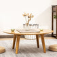Round Wood Coffee Table Scandinavian 4 Legs Natural Cocktail Table Clearhalo 'Coffee & Accent Tables' 'Coffee Tables' 'coffee_tables' 'furn' 'furn_coffee_tables' 'Furniture' 'Living Room Furniture' 1200x1200_19057254-04d2-4f2f-8854-c9179dddf473