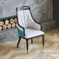 Modern Simple Arm Chair Wooden Frame Dining Arm Chair for Living Room