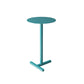 Round Abstract Base Design Metal Side Table Medieval Modern Style