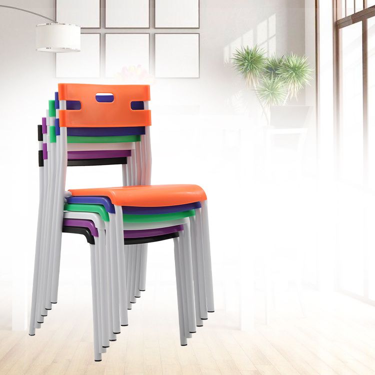 White Metal Modern Conference Chair Mid-Back Plastic Conference Stuhl