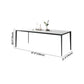 Sintered Stone Industrial Style Table 4 Legs Base Rectangle Dining Table for Home Clearhalo ' dining_table' 'Dining Tables & Seating' 'Dining Tables' 'furn' 'furn_dining_table' 'Furniture' 'furniture_dining_table' 'Kitchen & Dining Furniture' 'kitchen&dining_furn' 'kitchen' 'kitchen_dining_table' 1200x1200_190b0c3f-4a31-419b-b07c-de5cb27a2d9d